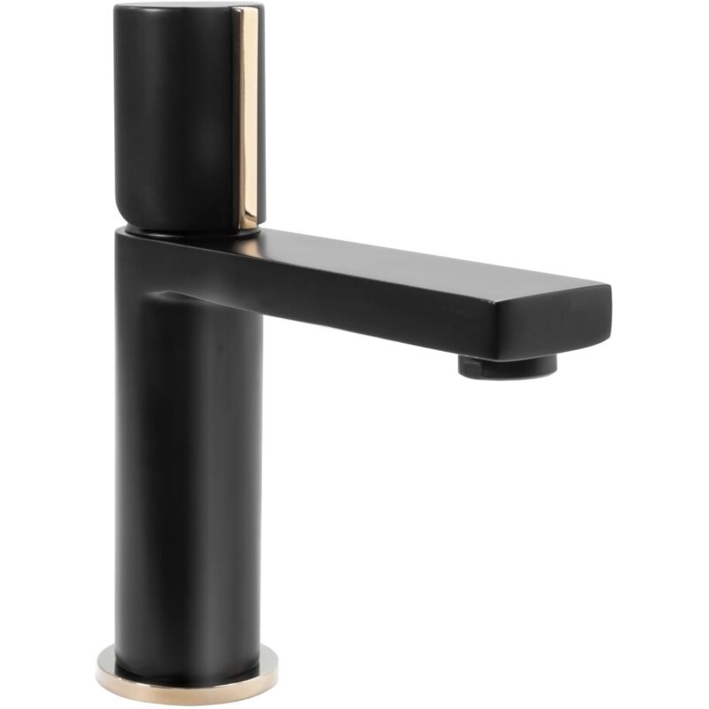 foto del prodotto rea rubinetto lavabo icon black low