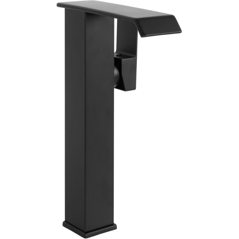 foto del prodotto rea rubinetto lavabo kent black mat high