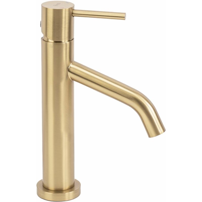 foto del prodotto rea rubinetto lavabo level brush gold low