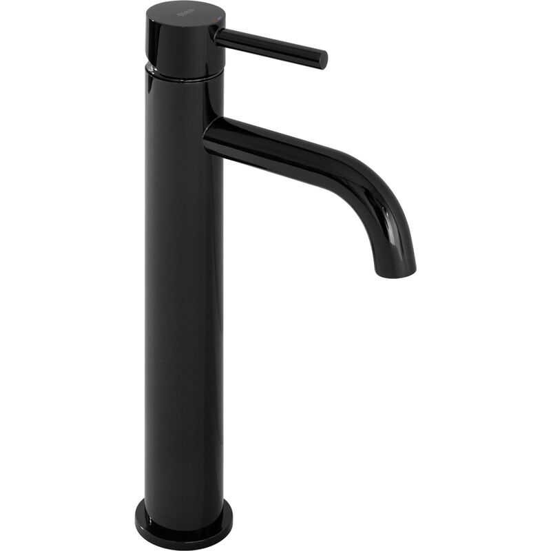 foto del prodotto rea rubinetto lavabo lungo black metallic high