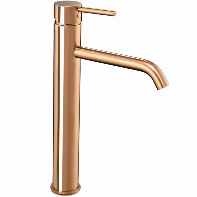 foto del prodotto rea rubinetto lavabo lungo rose gold high