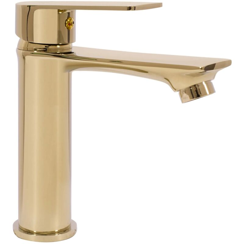 foto del prodotto rea rubinetto lavabo mayson gold low