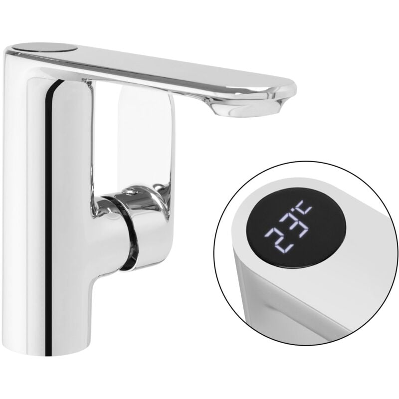 foto del prodotto rea rubinetto lavabo mils lcd chrom low