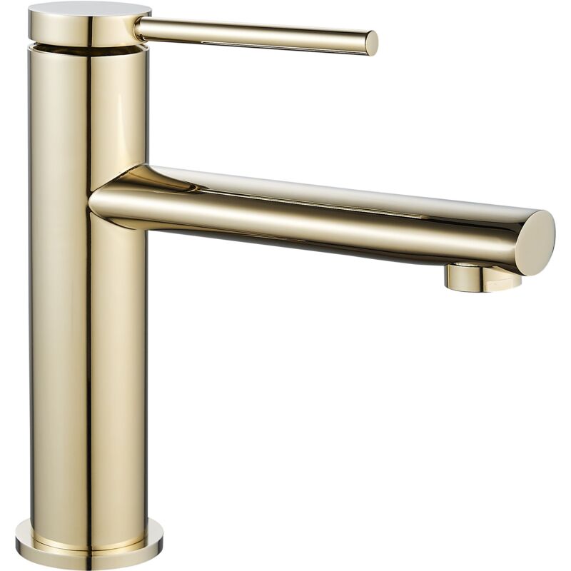 foto del prodotto rea rubinetto lavabo oval gold low