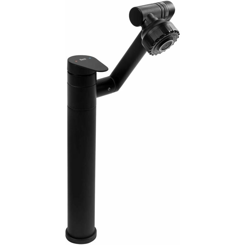 foto del prodotto rea rubinetto lavabo paco black high