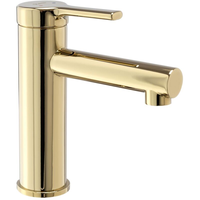 foto del prodotto rea rubinetto lavabo pixel gold low