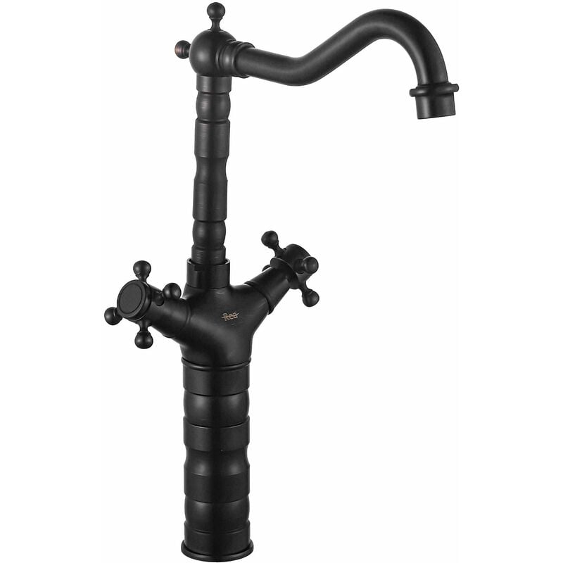 foto del prodotto rea rubinetto lavabo rustico old black