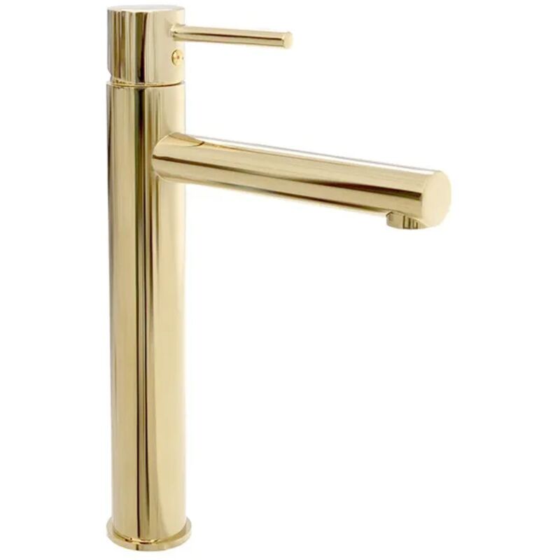 foto del prodotto rea rubinetto lavabo tess high light gold