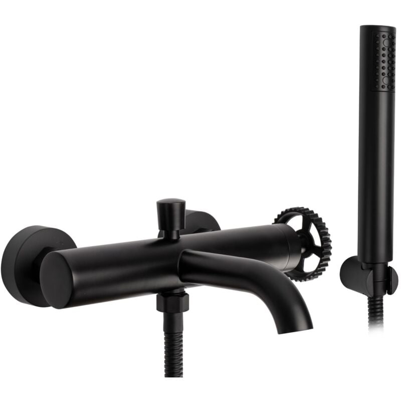 foto del prodotto rea rubinetto vasca vertigo black mat