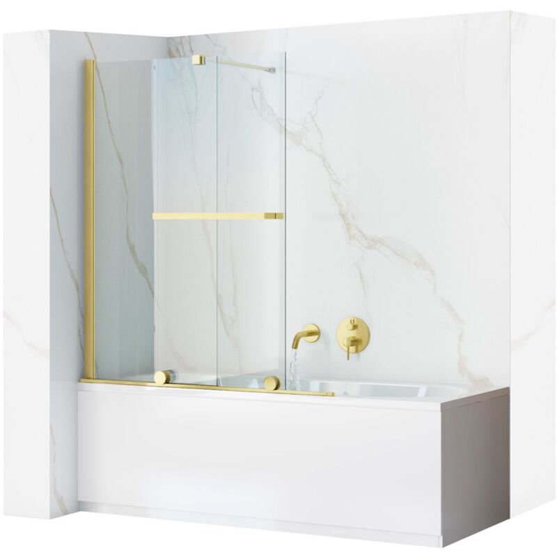 foto del prodotto rea schermo vasca fabian gold brush 100