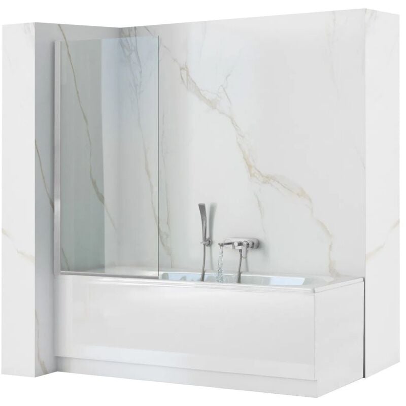 foto del prodotto rea schermo vasca lagos fix 80 cromo