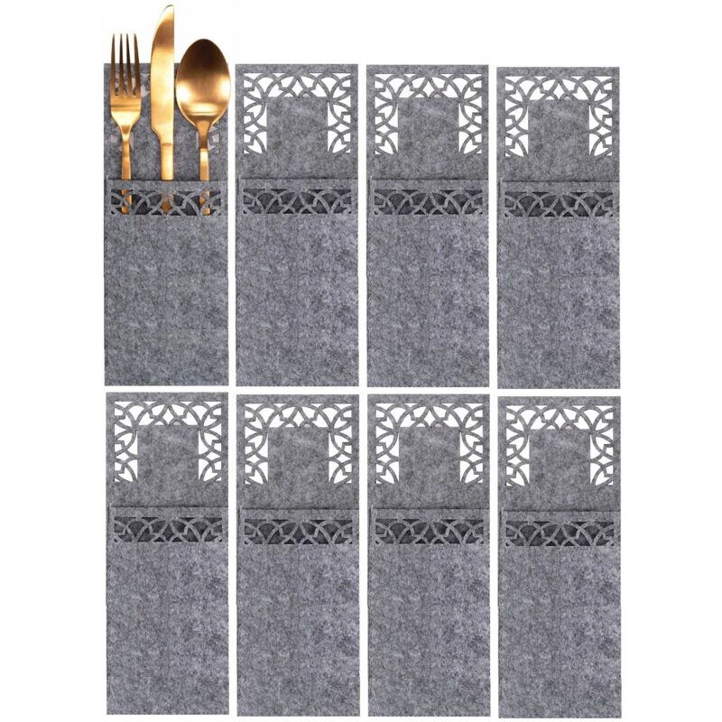 foto del prodotto rea set coperchio posate 8 pz kf357 grigio x2 
