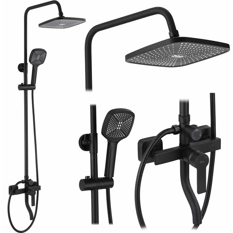 foto del prodotto rea set doccia argus black matt