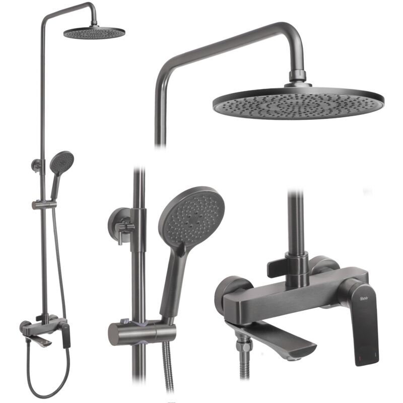foto del prodotto rea set doccia avalon titanium