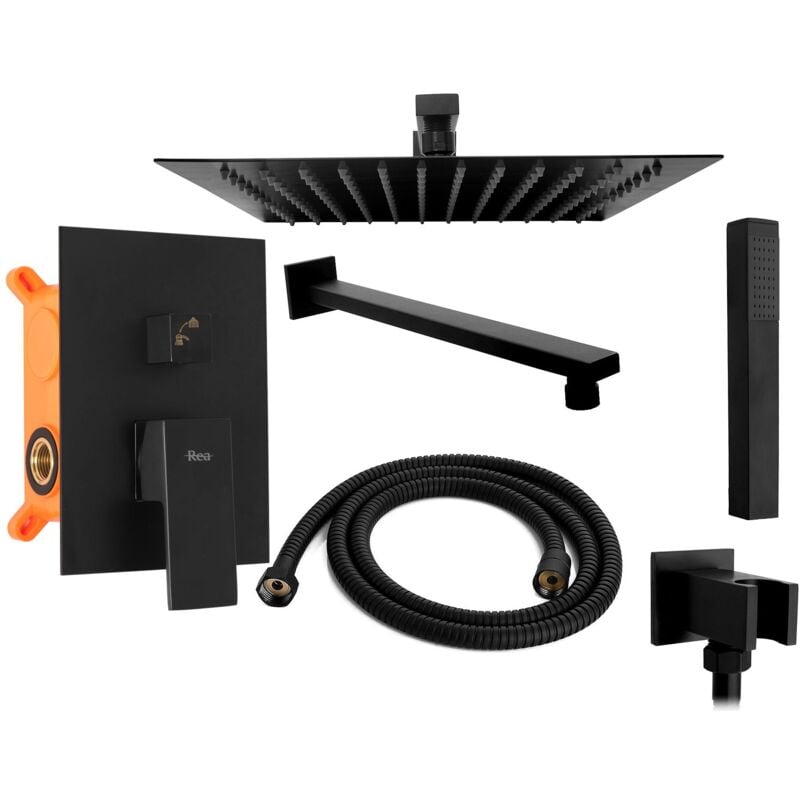 foto del prodotto rea set doccia da incasso fenix black box
