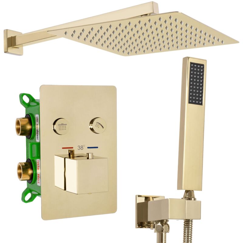 foto del prodotto rea set doccia da incasso fenix davis gold box