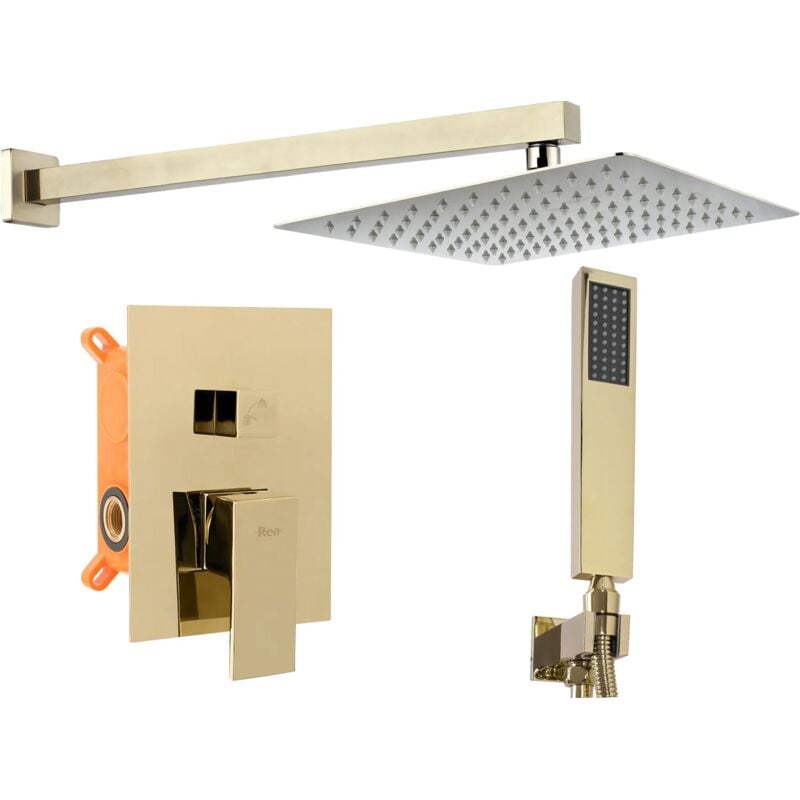 foto del prodotto rea set doccia da incasso fenix l.gold box