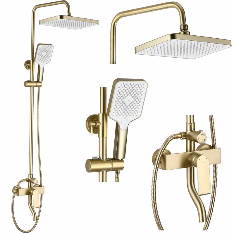 foto del prodotto rea set doccia da incasso hass gold