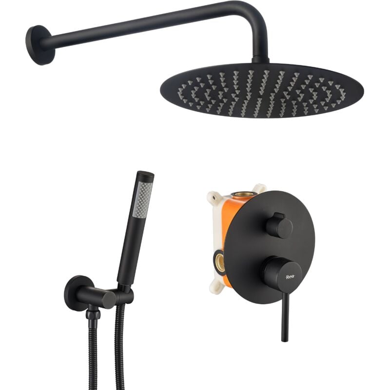 foto del prodotto rea set doccia da incasso lungo black box