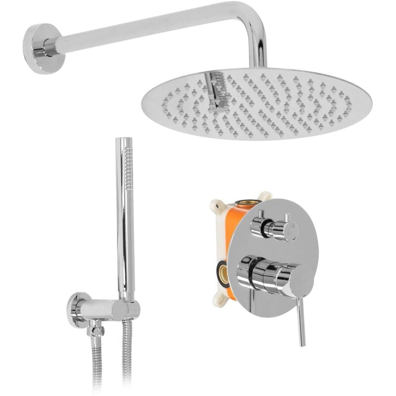 foto del prodotto rea set doccia da incasso lungo chrome box