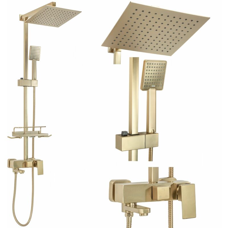 foto del prodotto rea set doccia jack brushed gold