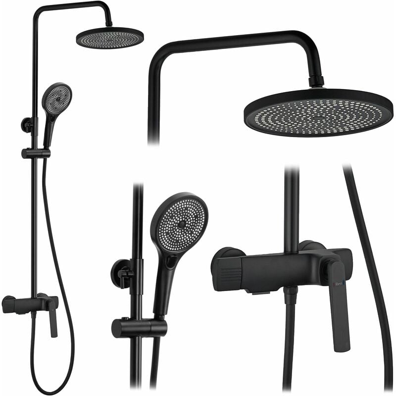 foto del prodotto rea set doccia rebel black