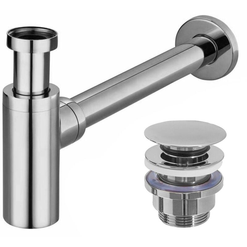 foto del prodotto rea sifone per lavabo klik klak universale chrome