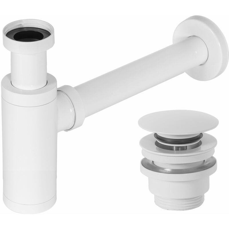 foto del prodotto rea sifone per lavabo klik klak universale white