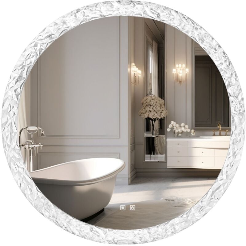 foto del prodotto rea specchio led 108 80x80cm transparent