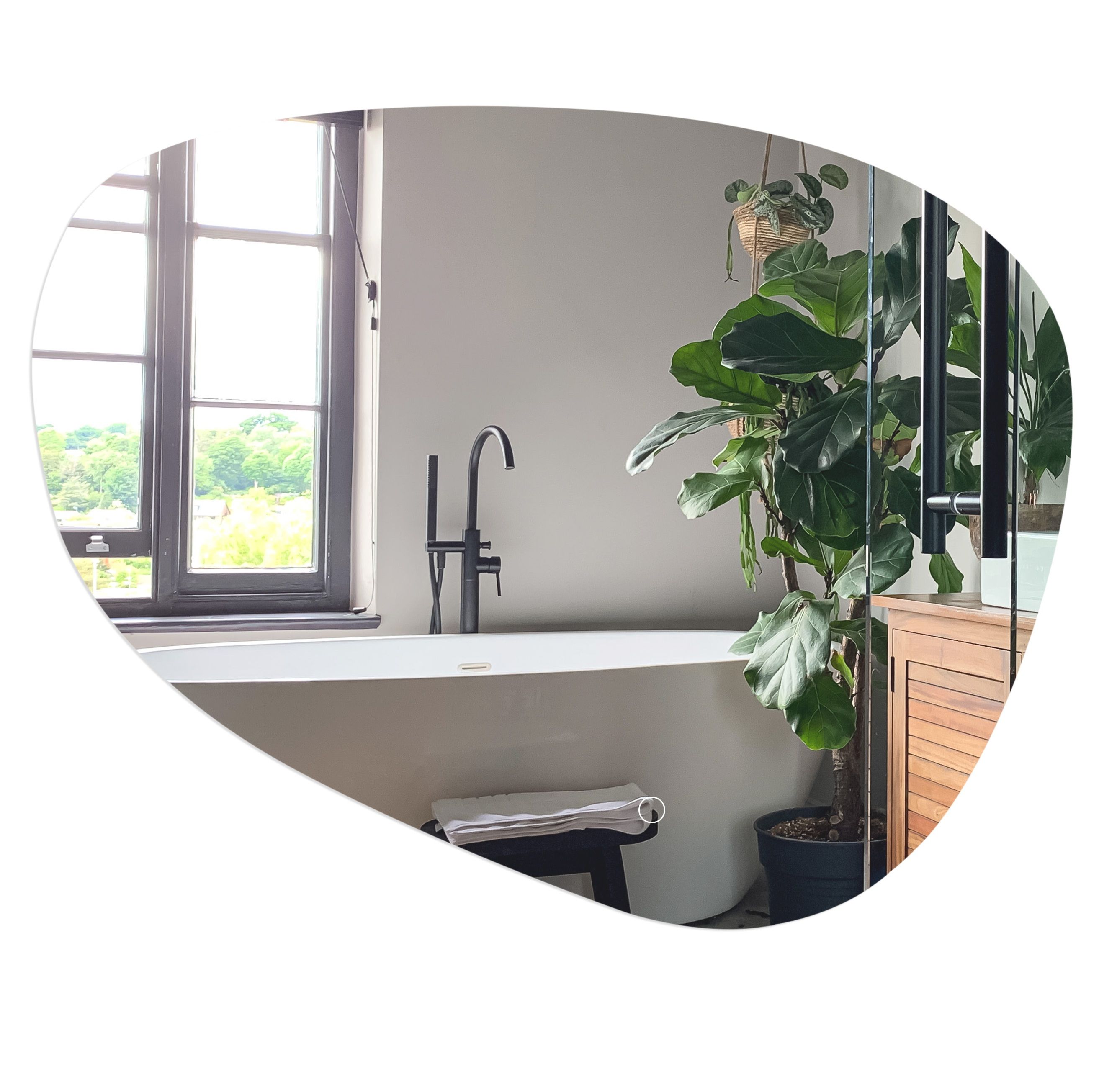 foto del prodotto rea specchio led yh 3343 75x73 transparent