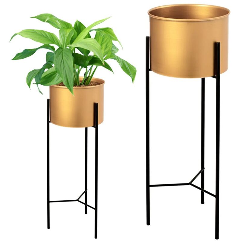 foto del prodotto rea supporto per fiori oro 60cm 50cm 40cm