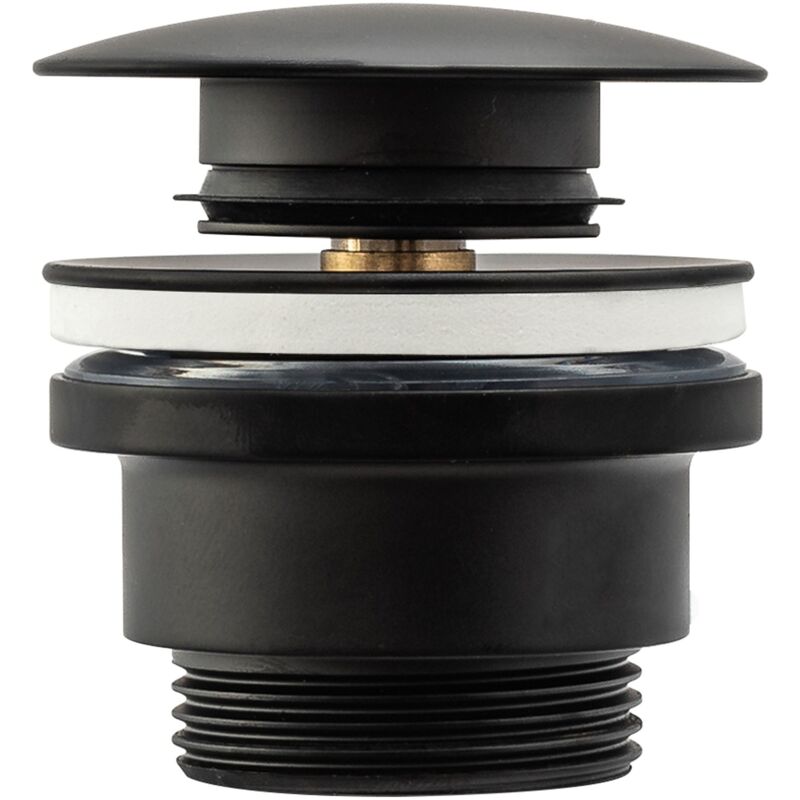 foto del prodotto rea tappo per lavabo universale klik klak nero black