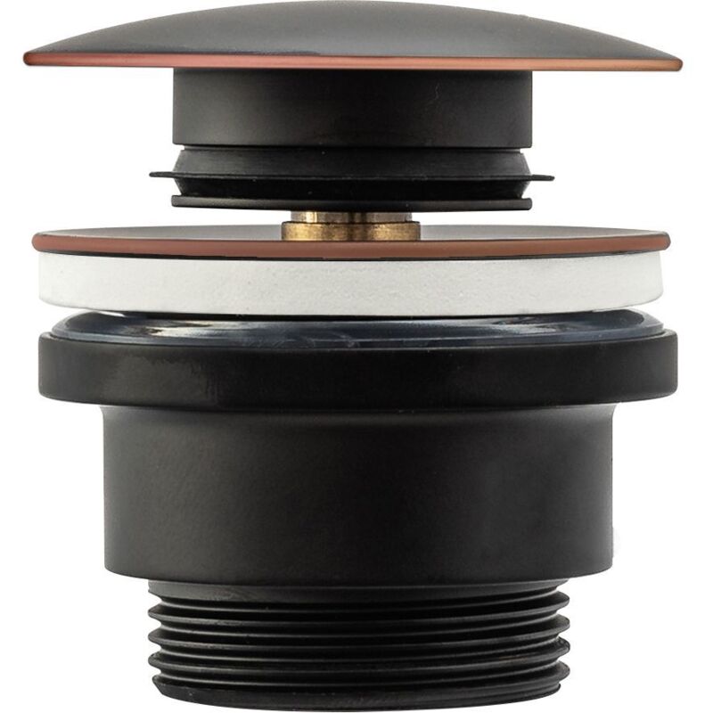foto del prodotto rea tappo per lavabo universale klik klak old black