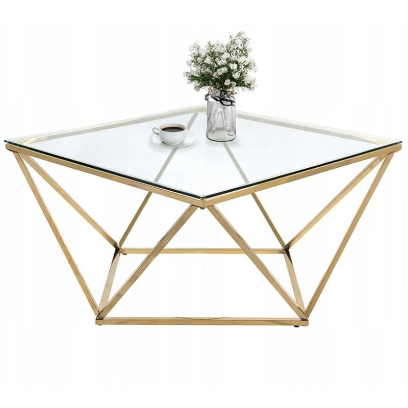 foto del prodotto rea - tavolino da caffè glamour gold cs-14g