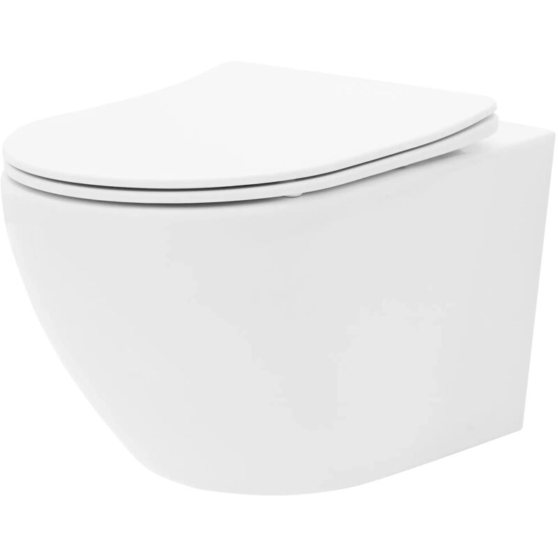foto del prodotto rea vaso wc sospeso carlo mini tornado rimless flat n