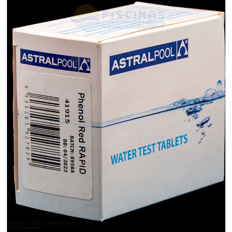 foto del prodotto reactivo phenol para pooltester astralpool 250 unid.