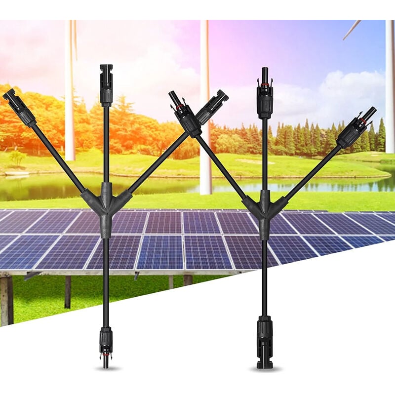 foto del prodotto readcly connettore per cavo professionale per pannello solare, derivazione y tipo 3, per sistema di pannelli solari fotovoltaici