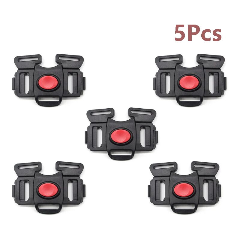 foto del prodotto readcly fibbia per cintura in plastica per seggiolone clip per cintura di sicurezza a 5 punti 25 mm nero 