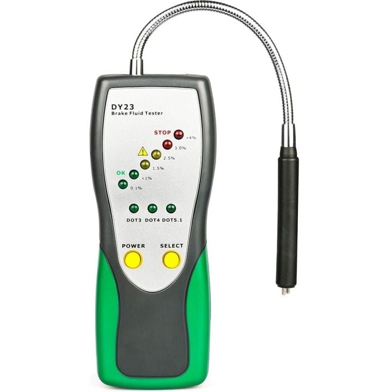foto del prodotto readcly tester per liquido freni automobilistico rilevamento automatico dell indicatore di umidit con 9 led per liquido freni dot3 dot4 dot5
