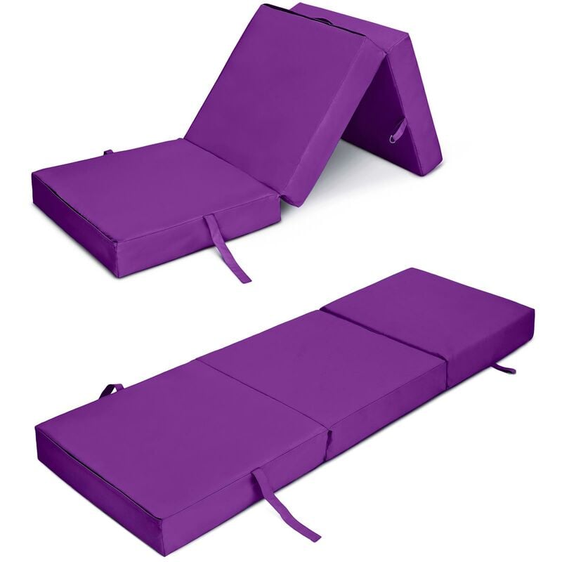 foto del prodotto ready steady bed loft 25 materasso pieghevole, materasso futon per interni, materasso da viaggio e da campeggio resistente all acqua, materasso