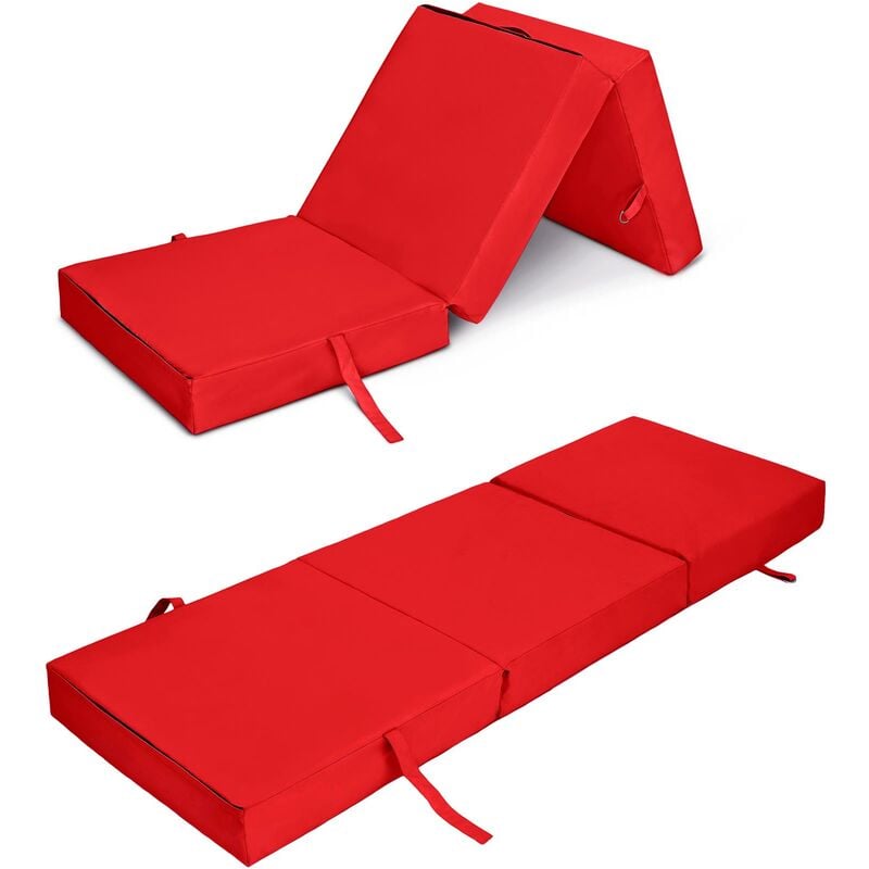 foto del prodotto ready steady bed loft 25 materasso pieghevole, materasso futon per interni, materasso da viaggio e da campeggio resistente all acqua, materasso