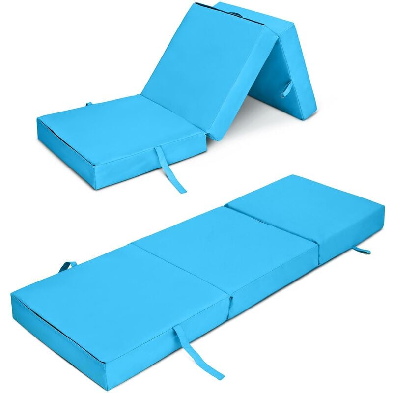 foto del prodotto ready steady bed loft 25 materasso pieghevole, materasso futon per interni, materasso da viaggio e da campeggio resistente all acqua, materasso