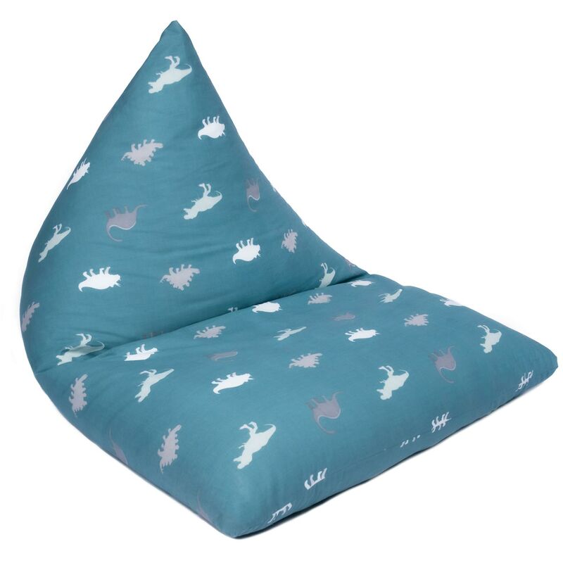 foto del prodotto ready steady bed pouf per bambini per giocare e rilassarsi, 96x120x96 cm pouf a sacco per bambini a forma di piramide per sale giochi e soggiorni,