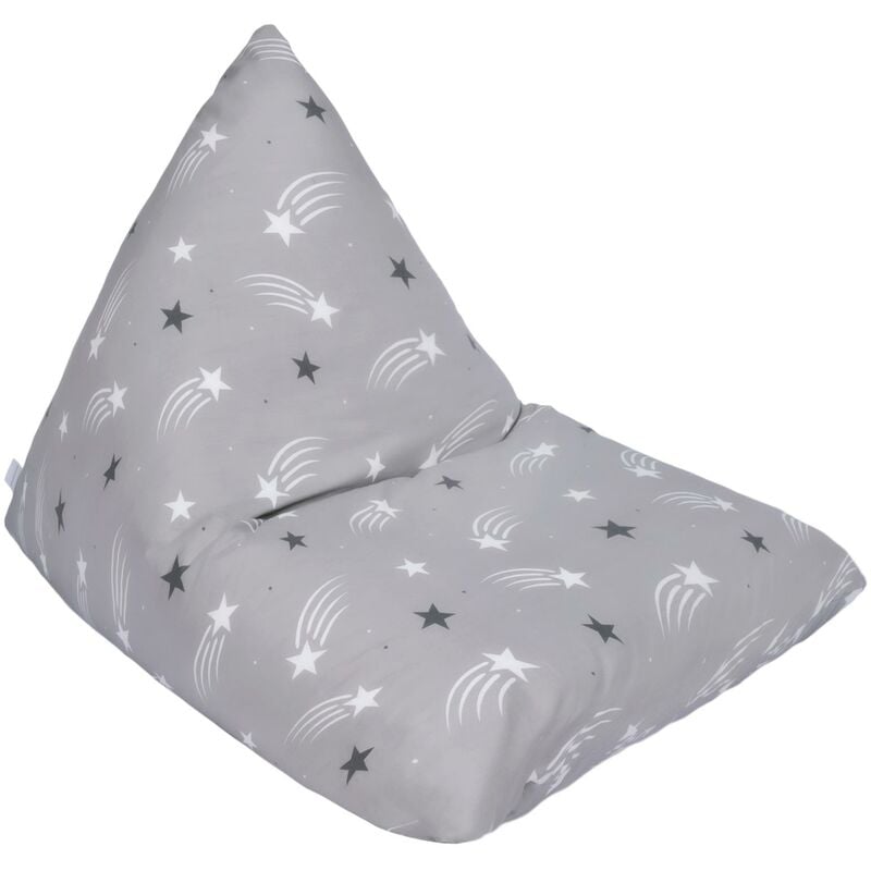 foto del prodotto ready steady bed pouf per bambini per giocare e rilassarsi, 96x120x96 cm pouf a sacco per bambini a forma di piramide per sale giochi e soggiorni,