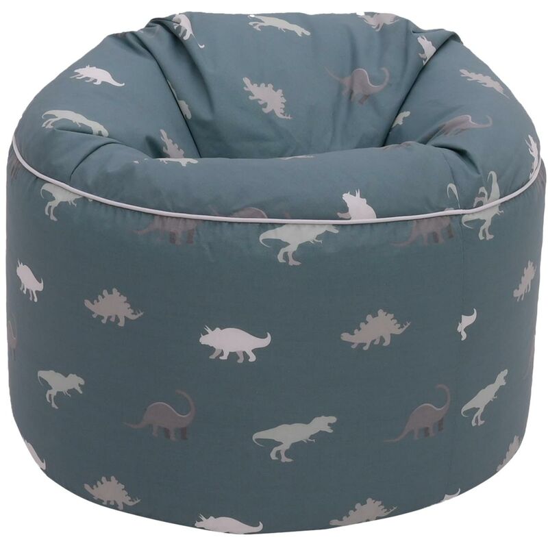 foto del prodotto ready steady bed pouf per bambini per giocare e rilassarsi, pouf a sacco rotondo per bambini in morbido tessuto stampato, 45x65 cm pouf poltrona