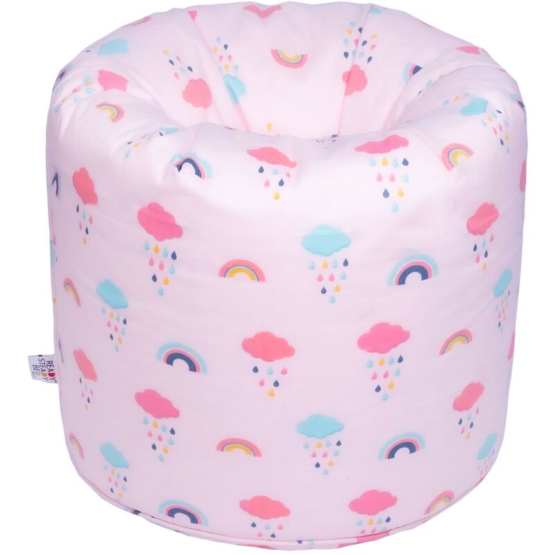 foto del prodotto ready steady bed pouf per bambini per rilassarsi, pouf a sacco per bambini per sale giochi e salotti, 50x50 cm poltrona pouf per bambini con