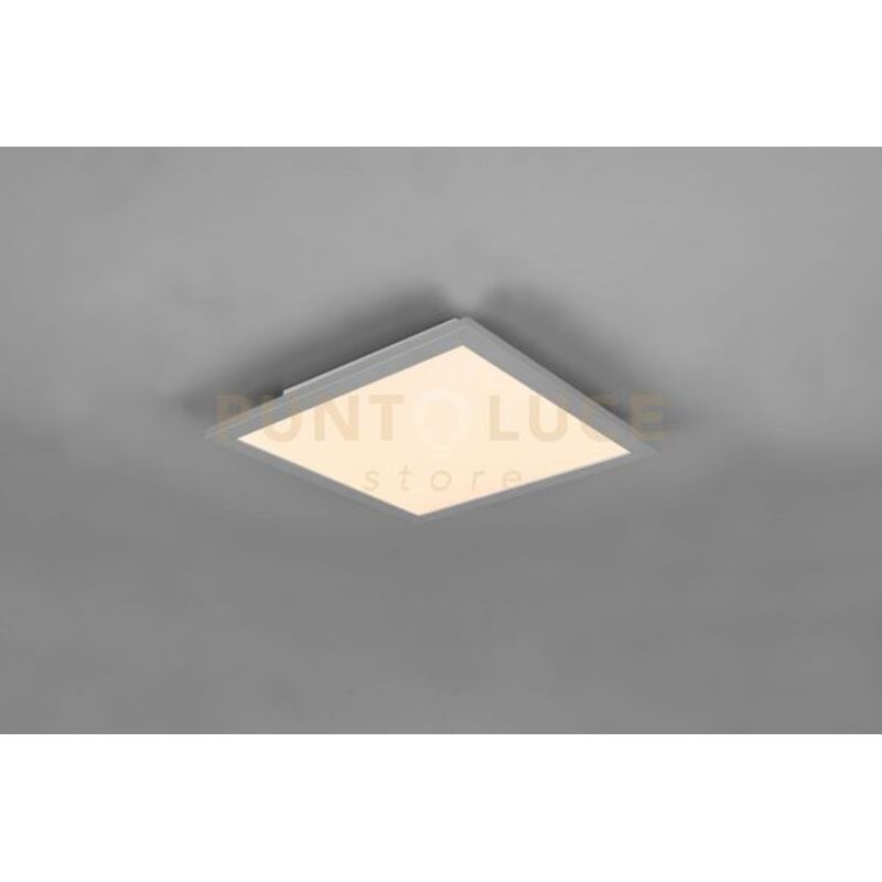 foto del prodotto reality alpha plafoniera led 13,5w 1600lm, 3000k quadrata bordo alluminio 29,5x29,5cm