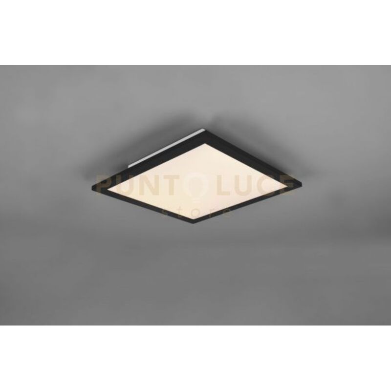 foto del prodotto reality alpha plafoniera led 13,5w 1600lm, 3000k quadrata bordo nero 30x30cm