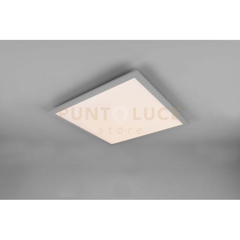 foto del prodotto reality alpha plafoniera led 18w 2300lm, 3000k quadrata bordo alluminio 45x45cm