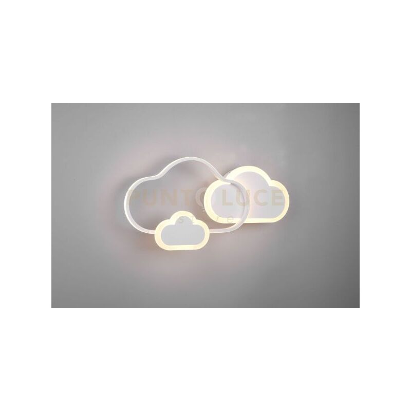immagine 0 del prodotto reality applique a parete cloudy led nuvola e telecomando bianca r62263131